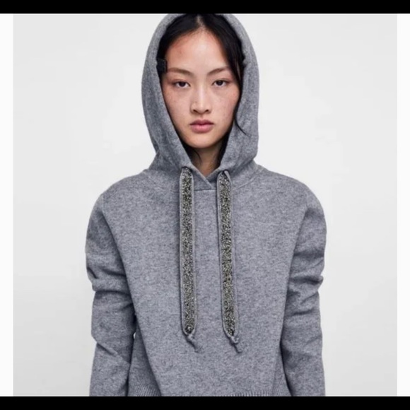 Zara | Tops | Zara Sweater Hoodie | Poshmark